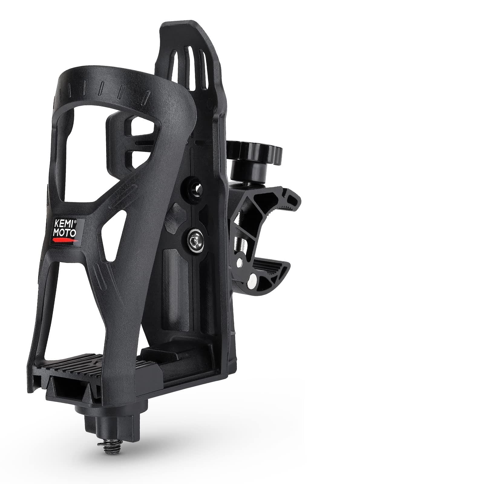 KEMIMOTO Bicycle Bottle Holder, Bicycle Cup Holder, Drinking Bottle Holder with 1.5-4cm Metal Clamp, Water Bottle Holder for MTB, Folding, Racing Bikes, Scooters, Wheelchairs, Motorcycles, Boats