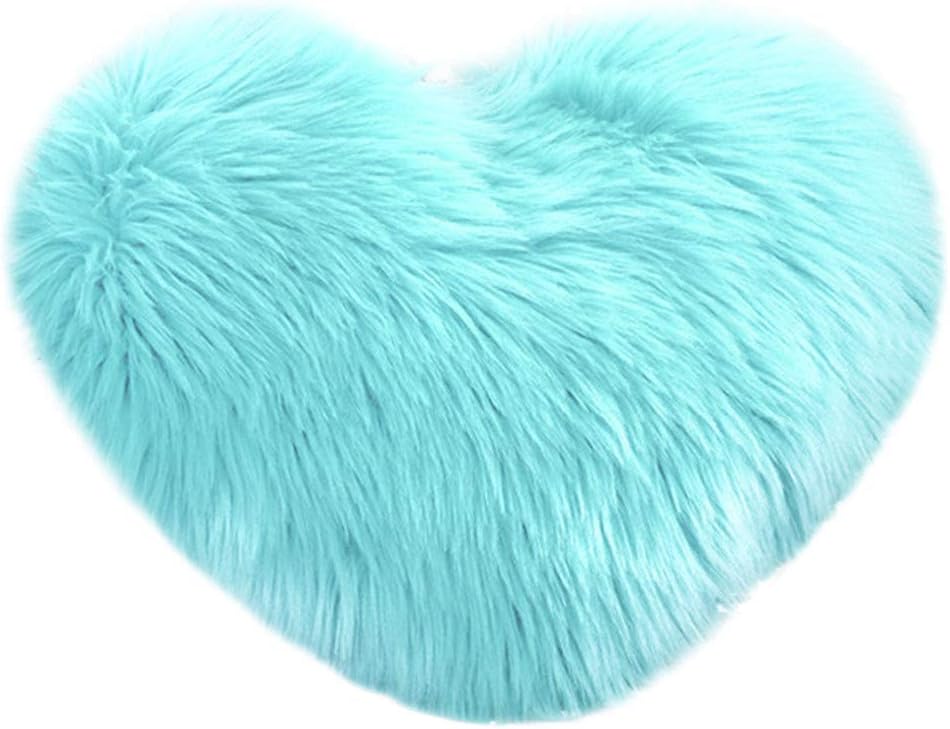 VRTUR Heart Shaped Throw Pillow Cushion Plush Pillows Gift Home Sofa Decoration Home Accessories Bedroom Design Room Decor Decoration 45 X 50cm