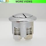 LRMYS 38mm Round Dual Push Toilet Button Chrome Silver Replacement view 9