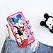 Ultra Slim Fit Shiny Smooth Soft TPU Red Mickey and Minnie Mouse Case for iPhone X iPhoneX Cartoon Sleek Flexible Protective Shockproof Cool Fun Cute Lovely Fashion Bling Gift Girls Teens Kids