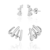 IMBOS Earrings for Women Trendy 14K Gold Stud Earrings Claw Earring Dainty Simple Minimalist Gold Earring Hypoallergenic Jewelry for Women Gifts