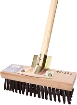 Cottam Heavy Duty Steel Wire Broom Head 9" Wood Back & Zinc Socket view 3