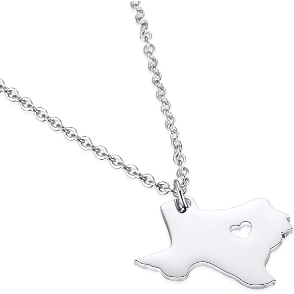 Venezuela Map Pendant Necklace - Stainless Steel Silver Jewelry, 24K Gold Plated, Nickel & Lead Free, Gift For Travel Lovers - View #5