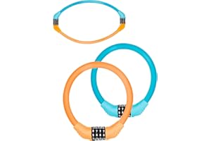 Bike Lock Resettable Combination Cable Lock for Bicycle, Scooter and Kids Bike Lock Length 30cm Cable Diameter 1cm 2Pack OVTS