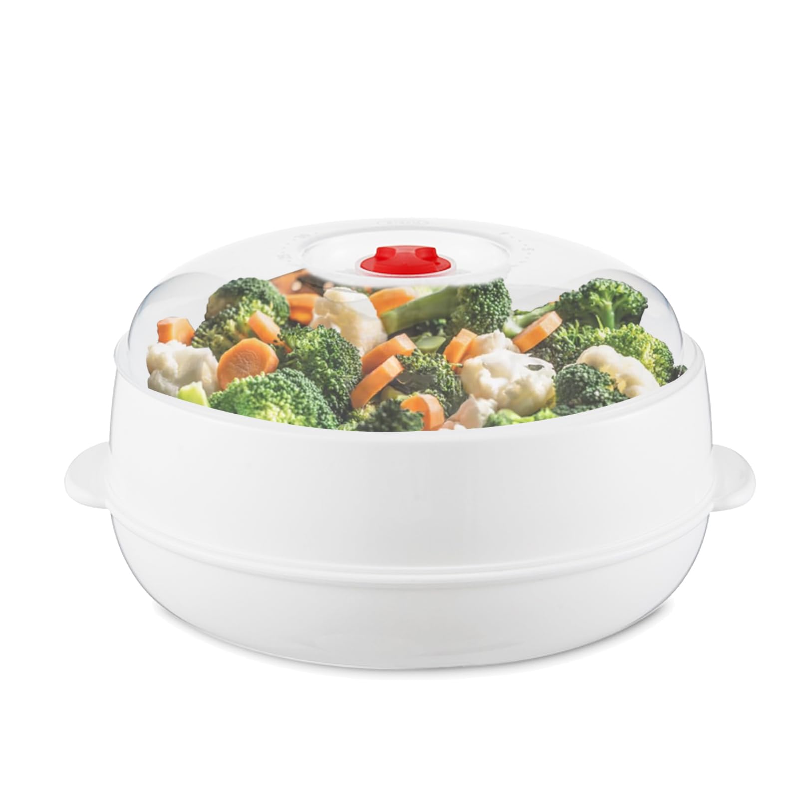 Photo 1 of ***STOCK PHOTO FOR REFERENCE ONLY***
Microwave Steamer - Plastic Vegetable Steamer with Lid, BPA Free, Cookware, Healthy Cooking Quick Fast?Single-layer?