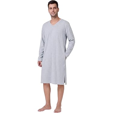 men night dress cotton Amazon Best Sellers: Best Men's Nightshirts Mens Striped Cotton Seersucker Color:INI Breaking Down All Of Bella Mia