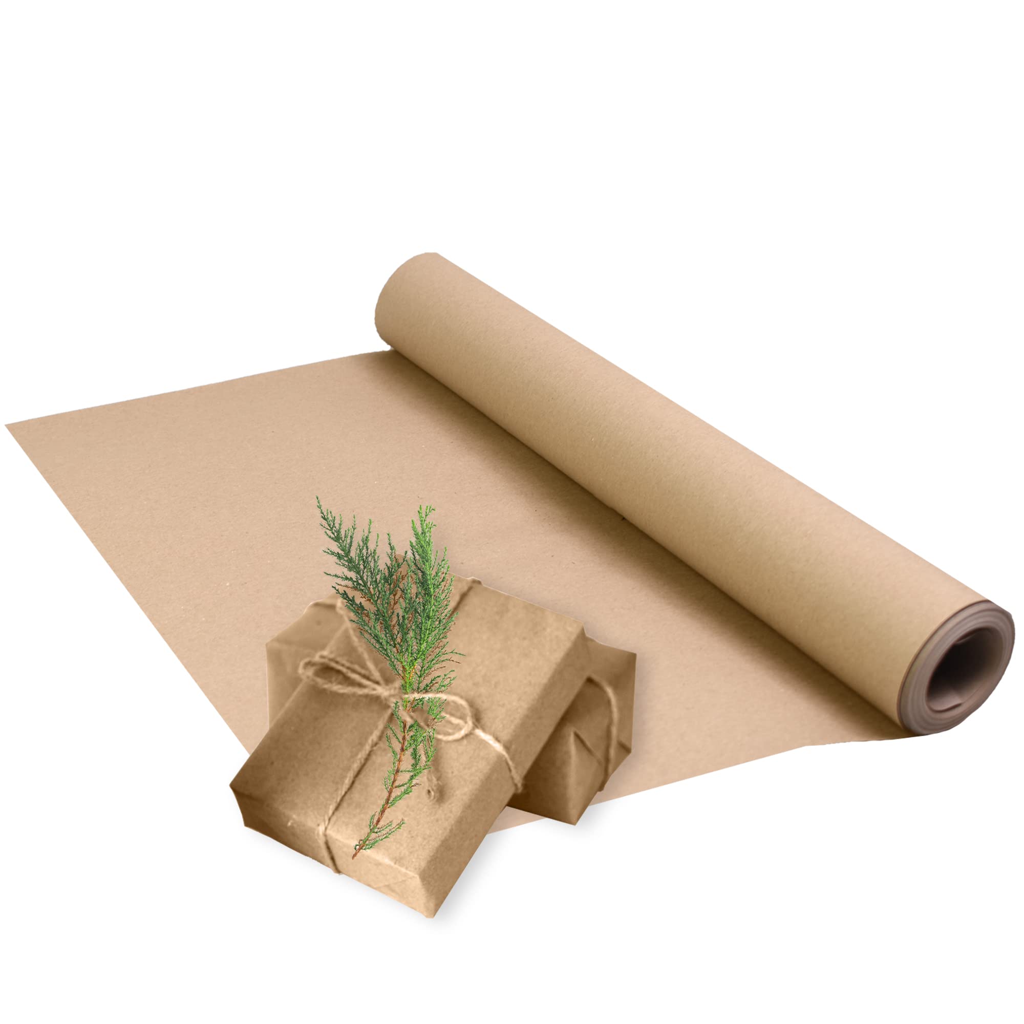 Triplast Brown ECO Kraft Paper (600mm x 10m) - Eco-Conscious & Recyclable - Multipurpose Wrapping Paper Roll with a Premium & Rustic Finish - Ideal for Gift Wrapping, Parcel Packing, Arts & Craft