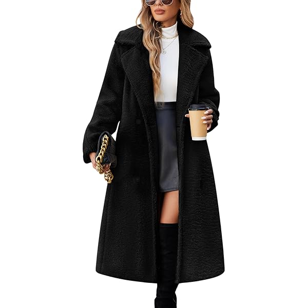 Womens Winter Coats Plus Size Long Sherpa Jackets Casual Plus Size