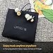 Omars Wood in-Ear Headphones Earbuds, High Definition Cherrywood Wired Headset with Mic Earphones Compatible with 3.5mm Jack iPhone, iPad, Car Kit, Huawei, Nokia, Tablet, iPod, MP3 Devices, ect.