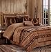 Chezmoi Collection Sedona 7-Piece Southwestern Wild Horses Microsuede Bedding Comforter Set (King)