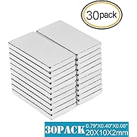 Realth Neodym Magnete 30x20x10mm - Starke Magnete Für Projekt & Handwerk
