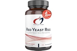 Designs for Health Red Yeast Rice Capsules - 1200mg (1.2g) Supplement to Support Cardiovascular Health - Non-GMO, Made with US-Grown Organic Red Yeast Rice (180 Capsules)