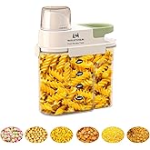 Walktosun Cereal Containers Storage with Pour Spout Airtight Food Storage Containers Cereal Dispenser Sealed Kitchen Canisters for Nuts Flour Sugar Beans Dry Food, BPA Free (1800ml Green)