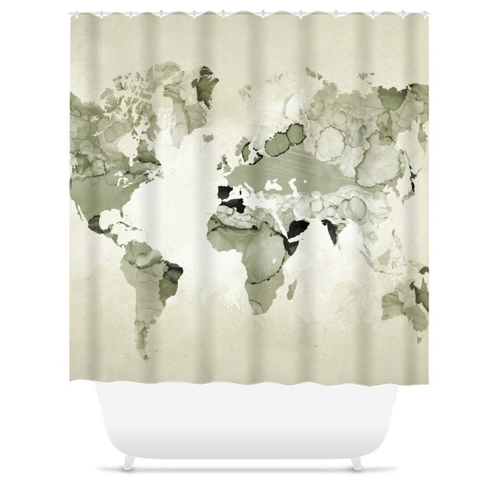 Amazon Com Shower Curtains Shower Curtains World Map Shower