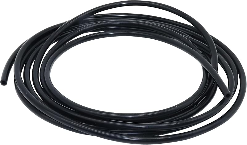 LAVMHAB Silicone Tubing 8mm ID x 12mm OD 3m Black Water Air Pump Flexible Hose