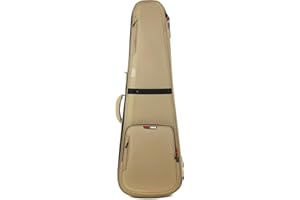 Gator Cases ICON Series Premium Weather Resistant Gig Bag for Bass Guitars with TSA Luggage Lock-Friendly Zipper Pulls; Khaki(G-ICONBASS-KHK)
