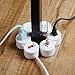 Flexigon Surge Protector Power Strip, 4x 3-Pin Grounded Outlets, 2x USB Ports, 3.1A Combined, White Finish, 6ft Power Cord,78317