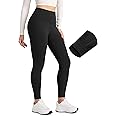 CRZ YOGA Matte Fleece Lined Leggings 28'' - Thermal Casual Lounge Workout Womens Yoga Full Length Pants Winter Warm