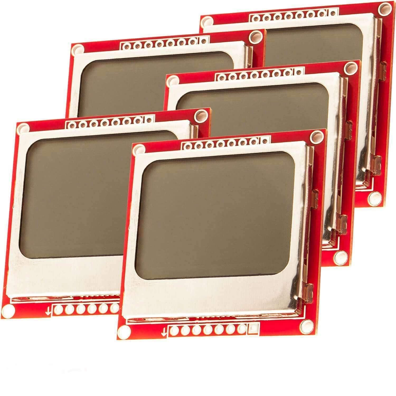 AZDelivery 5 x PCD8544 84x48 Pixel Black Character White Background LCD Display Module 3.3V with Backlight for Nokia 5110 and PS2 Joystick Gamepad, compatible with Arduino Including E-Book!