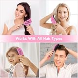 URAQT Boar Bristle Paddle Hair Brush for Women Reducing Hair Breakage view 6