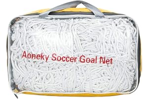 Aoneky 4 mm Heavy Duty Soccer Goal Net - 10 lbs per Netting - 24 x 8 Ft - Replacement Full Size Football Post Net - NOT Include Posts