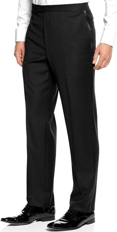 skinny black tuxedo pants