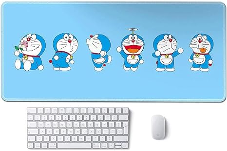 Amazon Co Jp マウスパッド かわいい漫画アニメマウスパッド家庭学習のオフィスコンピューターデスクマットノンスリップノートブックマウスパッド キーボードパッド ドラえもん15 ホーム キッチン