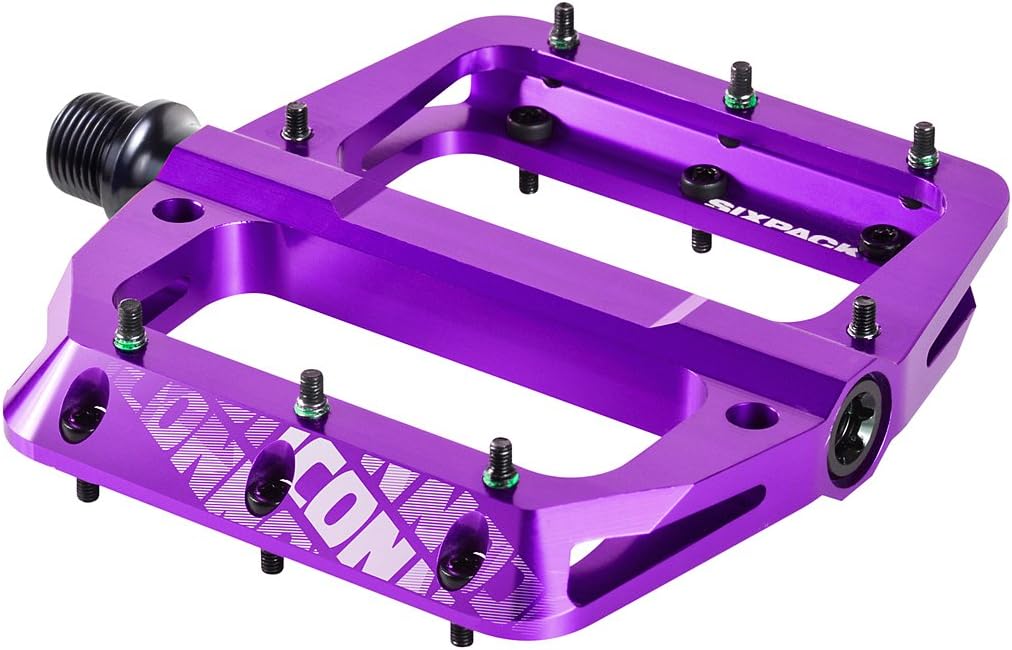 purple flat pedals