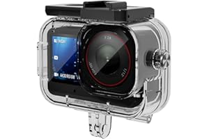 Waterproof Diving Case for DJI for Action 6 Camera, IPX8 Rated to 70 Meters, Tempered Glass and Stainless Steel Housing for U