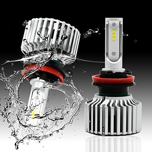 Selo LED Headlight Bulb Conversion Kit T5 Series H11(H8,H9) Headlight Bulb Low Beam - High Beam - Fog Light Bulbs -Extremely Bright 6 X CSP LED Headlight Chips - 84W 16000LM 6000K Cool White, Pair