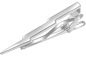 Yoursfs Lightning Bolt Tie Clip for Men Unique 316L Stainless Steel Novelty Tie Bar Super Hero Cool Tie Clips Wedding Gift