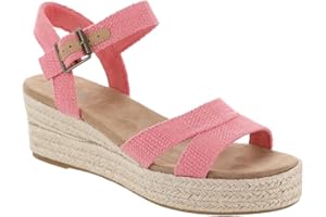 TOMS Womens Audrey Espadrille Athletic Sandals Casual Mid Heel 2-3"