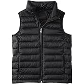 Boys Girls Puffer Vest Kids Sleeveless Lightweight Puffy Down Jacket Winter Warm Zipper Quilted Vest Outdoor Outerwear