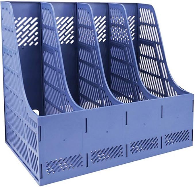 WJYLM Document folder for desk, in Robust plastic, dividers for