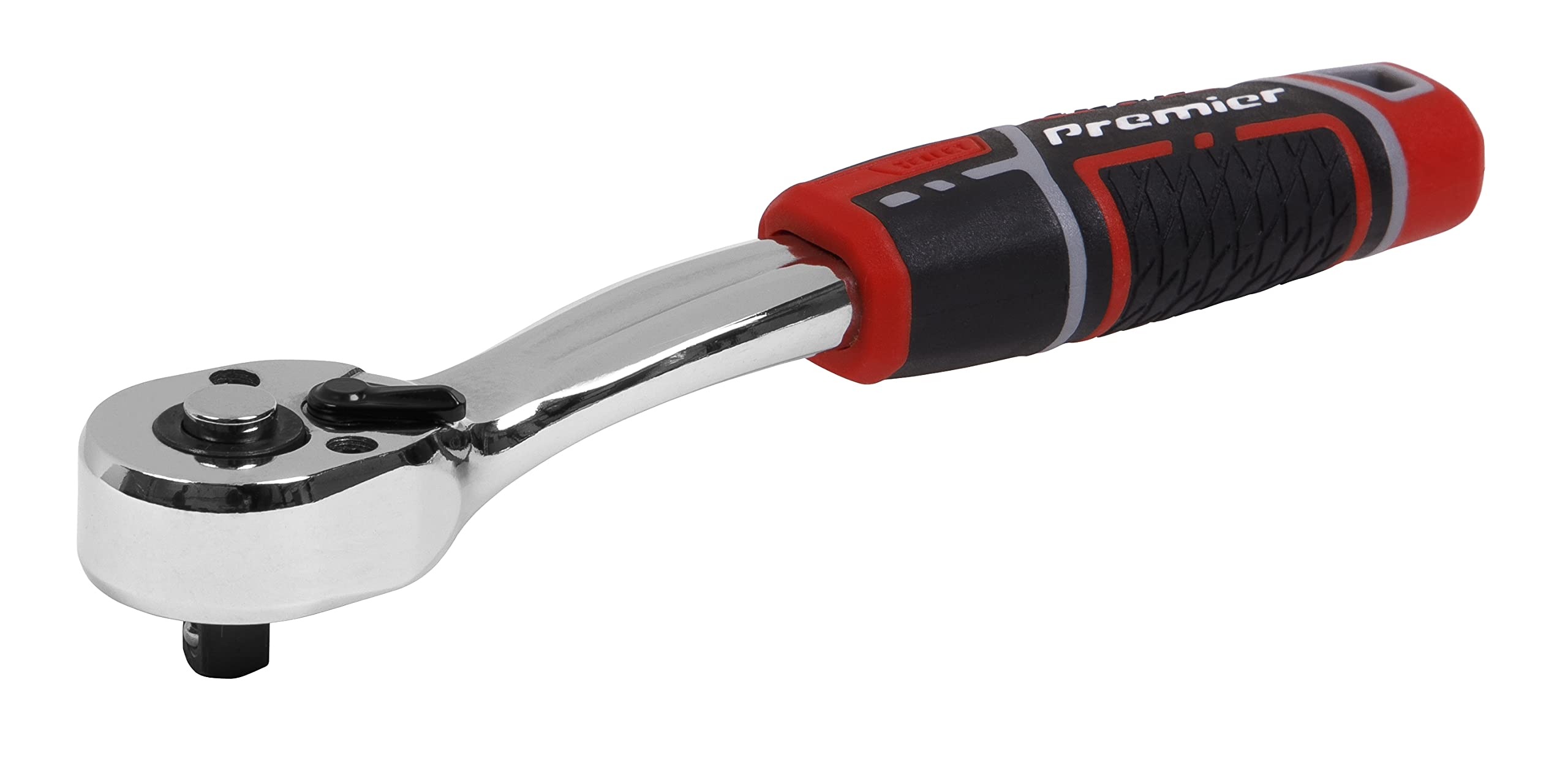 Sealey Premier Pear-Head Offset Ratchet Wrench 1/4" Sq Drive with Flip Reverse - AK8937