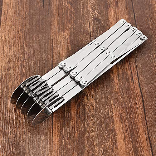 JDgoods 3/5/7-Wheel Pastry Cutter Stainless Steel Expandable Pizza Slicer Multi-Round Pastry Knife Baking Cutter Roller Cookie Dough Cutter Divider 5-Wheel One Size