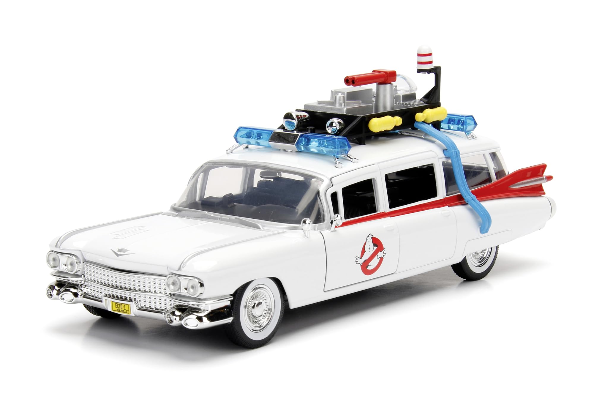 Jada Ghostbusters ECTO-1 metal 1:24 diecast car, celebrating Ghostbusters this vehicle is suitable for play, collecting and as a gift