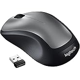 Logitech M310 Wireless Mouse, 2.4 GHz with USB Nano Receiver, 1000 DPI Optical Tracking, 18 Month Battery, Ambidextrous, Comp