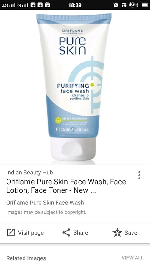 Oriflame Pure Skin Scrub Face Wash 150ML FATEH Store Amazon.ca Home