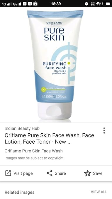 review oriflame pure skin face wash and scrub