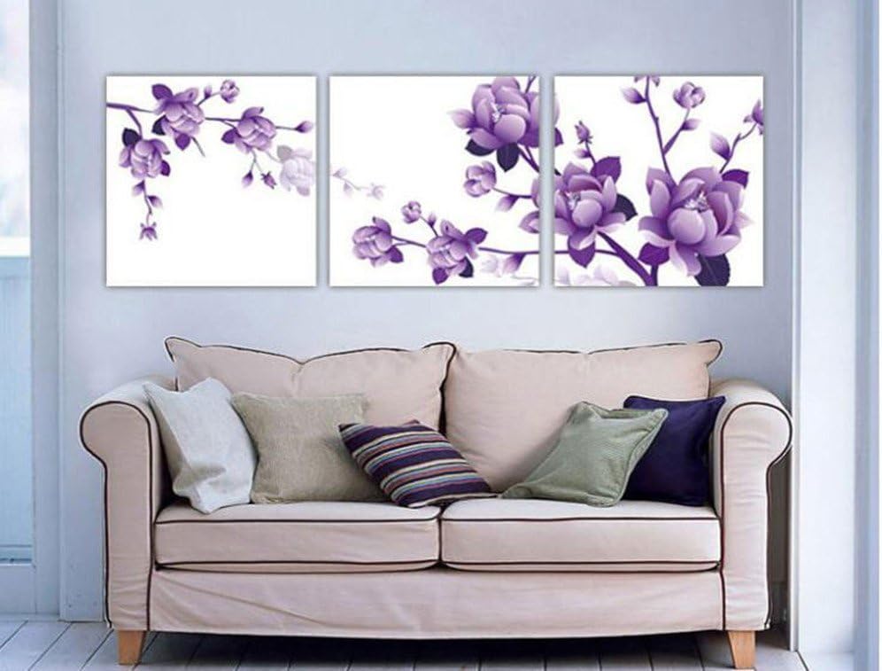 Purple Flower Cross Stitch Kit Large Cross Stitching DIY Handmade Needlework