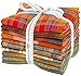 Mammoth Flannel Yellow 10 Fat Quarters Robert Kaufman Fabrics FQ-1453-10