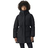Fitouch Nimbus Haven Pro Women's Down Puffer | 750+ PF Lady Winter Jacket | Mid-Length Soft Warmest Coat