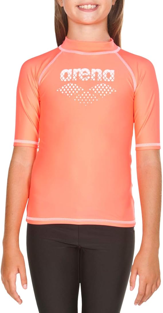 Arena Girls UV Protection Shirt, Shiny PinkWhite, 29 Buy Online at