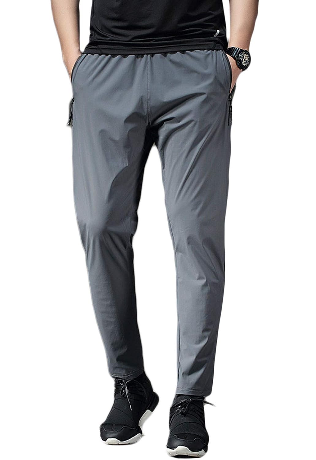 Flygo Mens Lightweight Quick Dry Pants 