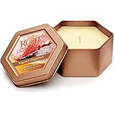 Root Candles Scented Candles in Travel Tin 24-Hour Honeycomb Traveler Handcrafted Beeswax Blend Candle, 4-Ounce, Sugared Grapefruit