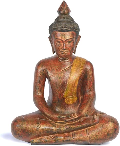 Amazon Co Jp カンボジアの手作り木製瞑想ポーズブッダ像21インチ カンボジアの職人による手作り ホーム キッチン