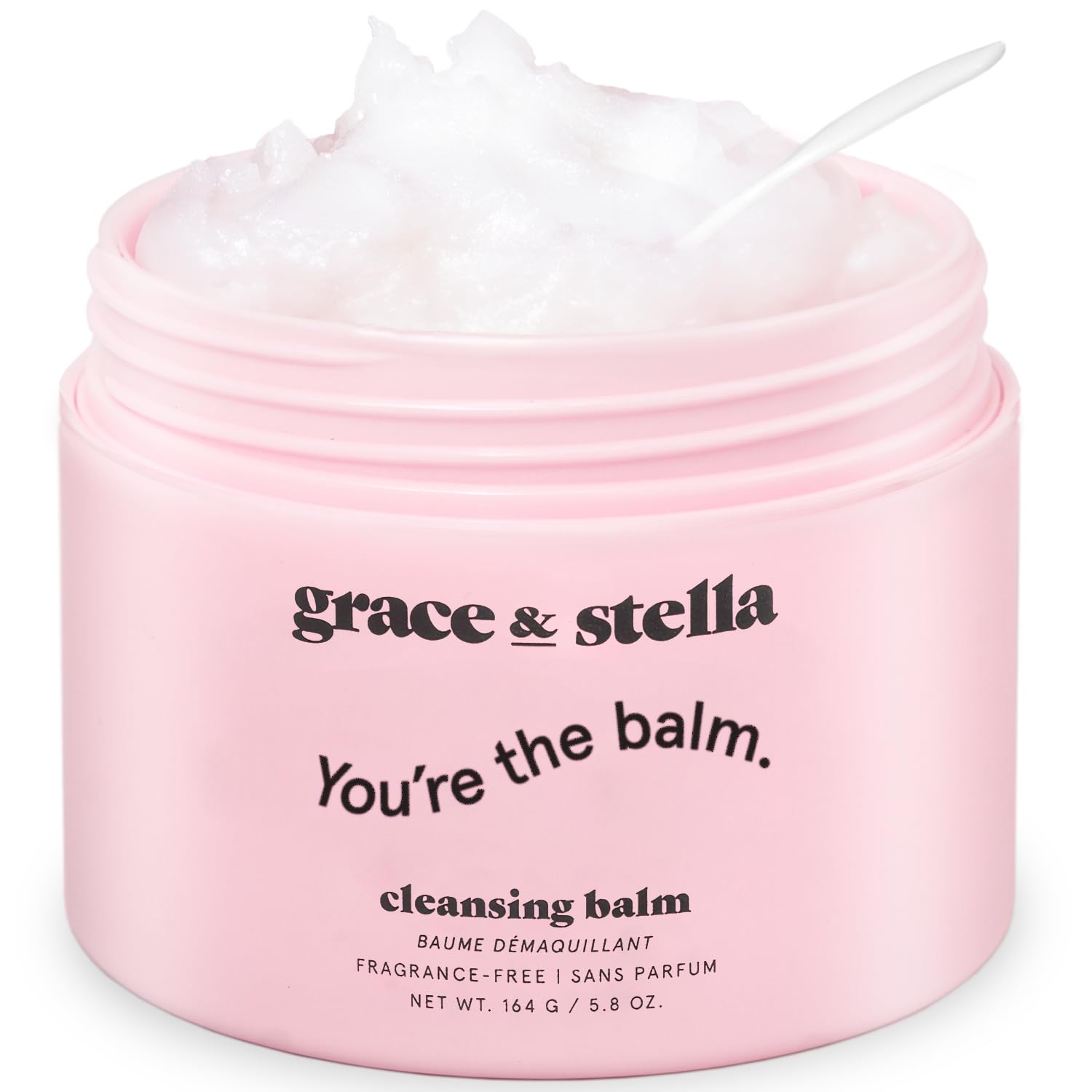 grace & stella Cleansing Balm (6.8 oz/201 ml) Makeup Cleansing Balm - Makeup Remover Balm for All Skin Types to Gently Meltaway Mascara, Eyeliner and Makeup - Fragrance Free, Vegan