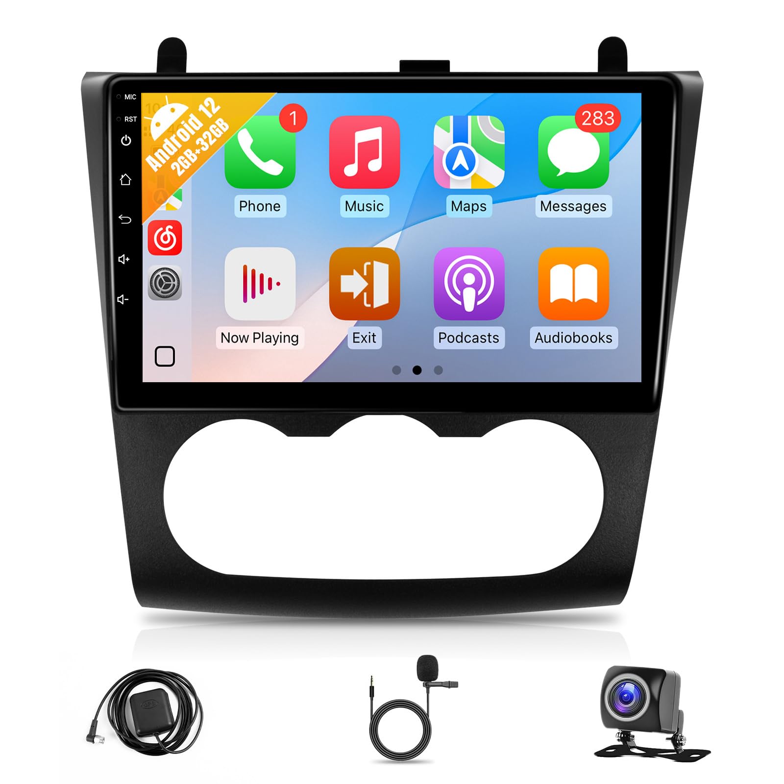 Photo 1 of Leadfan Car Stereo for Nissan Altima 2008 2009 2010 2011 2012 Wireless CarPlay Android Auto, 9” IPS Touch Screen Car Radio for Altima Bluetooth FM WiFi GPS Navigation Backup Camera Mic