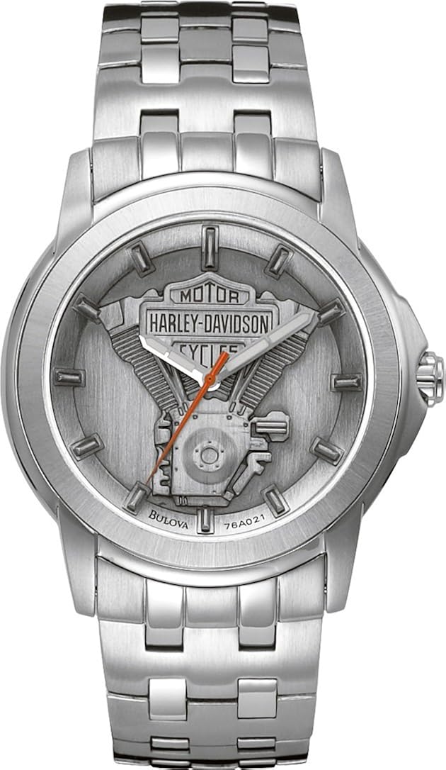 Harley Davidson Men'Armbanduhr Analog Edelstahl Silber 76A021 Amazon
